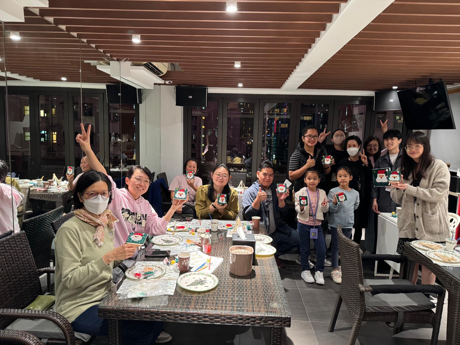 テクスチャーアート・クリスマスワークショップ